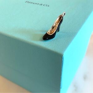 Tiffany & Co. Shoe charm with Tiffany blue enamel shoe bottom.